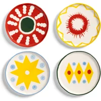 &klevering &klevering - Festivo Teller, Ø 13 cm, mehrfarbig (4er-Set)