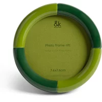 &klevering &klevering - Rift Bilderrahmen, Ø 9,5 cm, grün