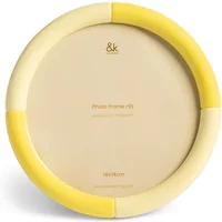 &klevering &klevering - Rift Bilderrahmen, Ø 17 cm, gelb