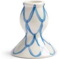&klevering &klevering - Sirène Kerzenhalter, Ø 7 x 8 cm, blau
