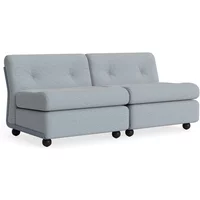 Hay HAY - Amanta 2 Sitzer Sofa, frost blue / blaugrau (Naveli 723)