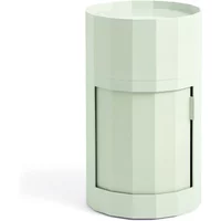 Hay HAY - Facet Cabinet mit Füßen und Rollen, hoch, soft mint