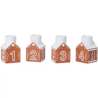 Kähler Design Kähler Design - Gingerbread Adventskerzenständer, braun (4er Set)