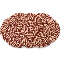 Hay HAY - Coco Fußmatte, swirl, bordeaux / off-white
