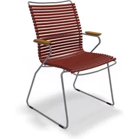 HOUE HOUE - CLICK Outdoor Dining Armlehnstuhl mit hoher Lehne, paprika