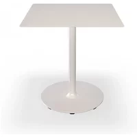 HOUE HOUE - Pico Gartentisch, 70 x 70 cm, Gestell rund, muted white