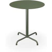 HOUE HOUE - Pico Gartentisch, Ø 64 cm, Gestell 4-Stern, olivgrün