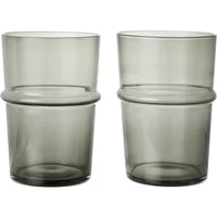 Ferm Living Ferm Living - Boya Trinkglas, tall, 45 cl, rauchgrau (2er-Set)