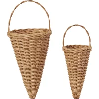 Ferm Living Ferm Living - Braided Cones Weihnachtsschmuck, natur (2er Set)