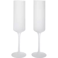 Ferm Living Ferm Living - Ripple Champagnerflöte, frosted (2er-Set)