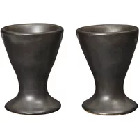 Ferm Living Ferm Living - Flow Eierbecher, schwarz (2er Set)