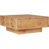 Ferm Living Ferm Living - Burl Coffee Table, mit Schublade, 70x 70 cm, natur