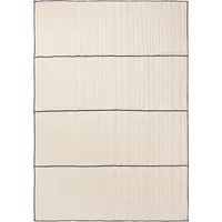 Ferm Living Ferm Living - Vari Tagesdecke, gesteppt, Single, 260 x 180 cm, natur / dark chocolate