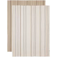 Ferm Living Ferm Living - Ito Geschirrtuch, pergament / kaschmir (2er Set)