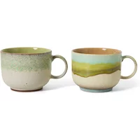 HKliving HKliving - 70's Teetasse, 425 ml, neo (2er-Set)
