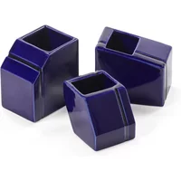 Serax Serax - Silos Vase, mini, blau (3er-Set)