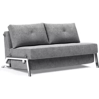 Innovation Living Innovation Living - Cubed 140 Schlafsofa, 98 x 148 cm, chrom / granitgrau (565 Twist)