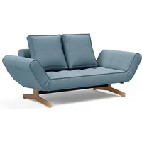 Innovation Living Innovation Living - Ghia Schlafsofa, 2-Sitzer, Eiche / hellblau (525 Mixed Dance)