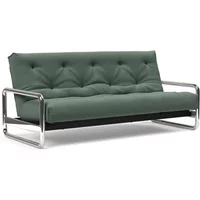 Innovation Living Innovation Living - Lomira Classic Schlafsofa, incl. Nordic Matratze, 140 x 200 cm (518 Elegance Green)