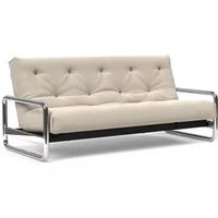 Innovation Living Innovation Living - Lomira Classic Schlafsofa, incl. Nordic Matratze, 140 x 200 cm (586 Phobos Latte)