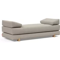 Innovation Living Innovation Living - Sigmund Drip Schlafsofa, 3-Sitzer, Eiche / natur (579 Kenya Gravel)