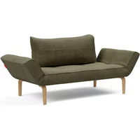 Innovation Living Innovation Living - Zeal Bow Tagesbett, 200 x 72 cm, Eiche natur / pine green (316 Cordufine)