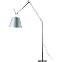 Artemide Artemide - Tolomeo Mega Stehleuchte mit Dimmer, Satinschirm Ø 32 cm, silber