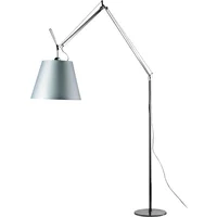 Artemide Artemide - Tolomeo Mega Stehleuchte mit Dimmer, Satinschirm Ø 36 cm, silber