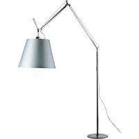 Artemide Artemide - Tolomeo Mega Stehleuchte mit Dimmer, Satinschirm Ø 42 cm, silber