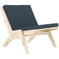 Karup Karup - Sway Lounge Chair mit Sitzkissen, Kiefer natur / oxford blue