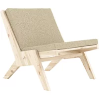 Karup Karup - Sway Lounge Chair mit Sitzkissen, Kiefer natur / pebble beige