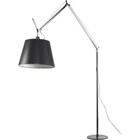 Artemide Artemide - Tolomeo Mega Stehleuchte mit Dimmer, Satinschirm, Ø 42 cm, schwarz
