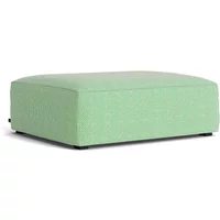 Hay HAY - Mags Soft Ottoman S02 (S), grün-weiß (Tartaglia 989) / Nähte: beige (Filzgleiter)