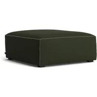 Hay HAY - Mags Soft Ottoman S01 (XS), dunkelgrün (Maglia) / Nähte: beige (Filzgleiter)