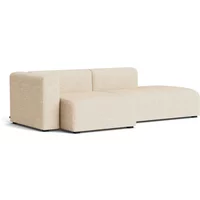 Hay HAY - Mags Sofa 2,5 Sitzer, Kombination 3, Armlehne links / beige (Bolgheri LGG60) (Filzgleiter)