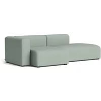 Hay HAY - Mags Sofa 2,5 Sitzer, Kombination 3, Armlehne links / hellgrün (Metaphor 023) (Filzgleiter)