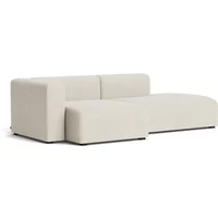Hay HAY - Mags Sofa 2,5 Sitzer, Kombination 3, Armlehne links / creme (Linara 440) (Filzgleiter)