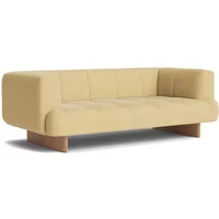 Hay HAY - Quilton Lift 2-Sitzer Sofa, Eiche / gelb (Yuma 833)