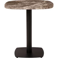 Umage UMAGE - Gather Beistelltisch, 68 x 68 cm, schwarz / braun (Emperador Marmor)