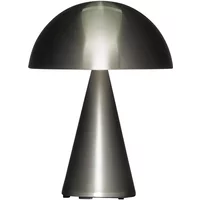 Hübsch Interior Hübsch Interior - Mush Akku-Tischleuchte, Mini, Nickel silber