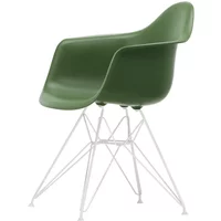 Vitra Vitra - Eames Plastic Armchair DAR RE, weiß / forest (Filzgleiter weiß)