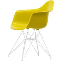 Vitra Vitra - Eames Plastic Armchair DAR RE, weiß / senf (Filzgleiter weiß)