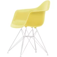 Vitra Vitra - Eames Plastic Armchair DAR RE, weiß / citron (Filzgleiter weiß)