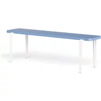TipToe TipToe - LOU Bank, 140 x 30 cm, Buche taubenblau (RAL 5014) / cream white