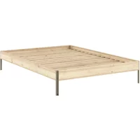 Karup Karup - Core Bett 140 x 200 cm, Kiefer / sage green