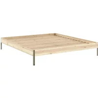 Karup Karup - Core Bett 180 x 200 cm, Kiefer / sage green