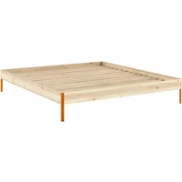 Karup Karup - Core Bett 180 x 200 cm, Kiefer / solar orange