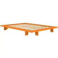 Karup Karup - Japan Bett 140 x 200 cm, Kiefer solar orange