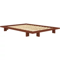 Karup Karup - Japan Bett 140 x 200 cm, Kiefer terra red