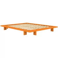 Karup Karup - Japan Bett 160 x 200 cm, Kiefer solar orange
